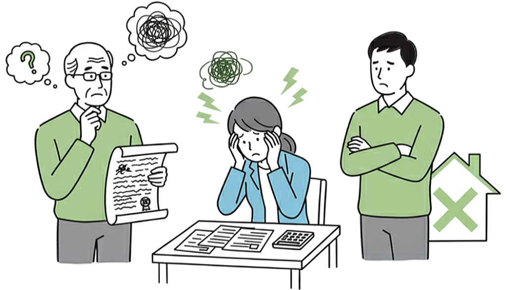 相続でよくあるお悩み